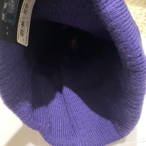 Nwt RARE New Era Minnesota Vikings Knit Hat NFL Sport Winter Scene Ugly Sweater - Picture 4 of 4